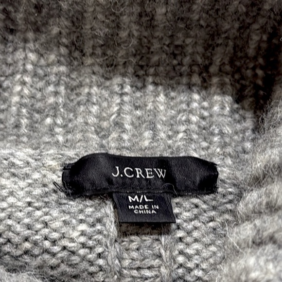 J.Crew Relaxed Turtleneck Poncho BA411 sz M/L - Picture 8 of 9